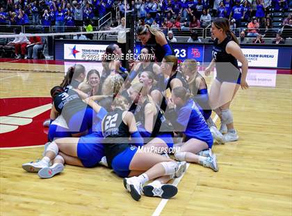 Thumbnail 1 in Bellville vs. Decatur (UIL 4A Volleyball Division I Final) photogallery.