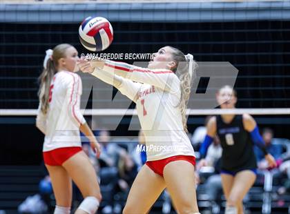 Thumbnail 2 in Bellville vs. Decatur (UIL 4A Volleyball Division I Final) photogallery.