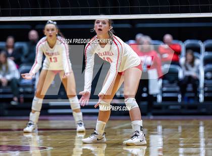 Thumbnail 2 in Bellville vs. Decatur (UIL 4A Volleyball Division I Final) photogallery.