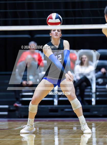 Thumbnail 2 in Bellville vs. Decatur (UIL 4A Volleyball Division I Final) photogallery.