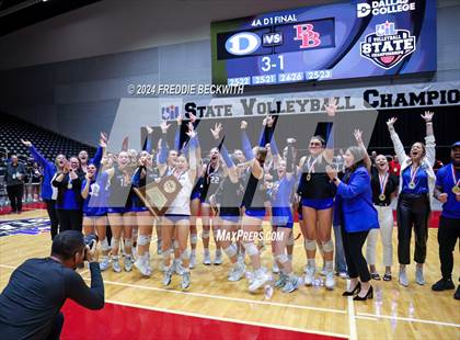 Thumbnail 1 in Bellville vs. Decatur (UIL 4A Volleyball Division I Final) photogallery.