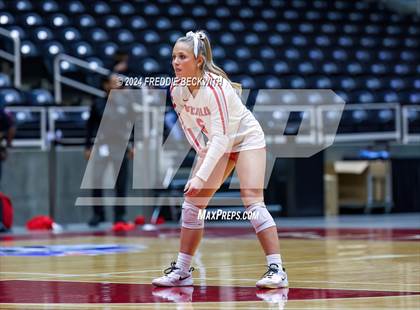 Thumbnail 3 in Bellville vs. Decatur (UIL 4A Volleyball Division I Final) photogallery.
