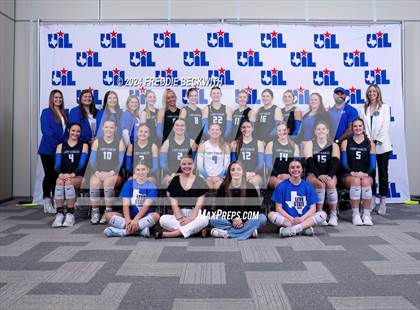 Thumbnail 2 in Bellville vs. Decatur (UIL 4A Volleyball Division I Final) photogallery.