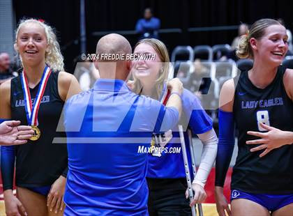 Thumbnail 3 in Bellville vs. Decatur (UIL 4A Volleyball Division I Final) photogallery.