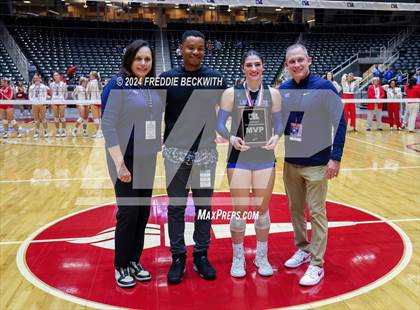 Thumbnail 2 in Bellville vs. Decatur (UIL 4A Volleyball Division I Final) photogallery.