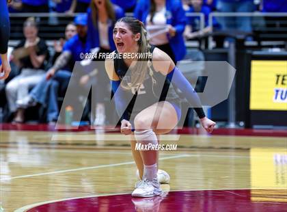 Thumbnail 2 in Bellville vs. Decatur (UIL 4A Volleyball Division I Final) photogallery.