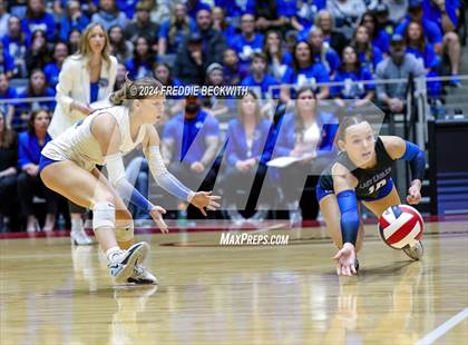 Thumbnail 2 in Bellville vs. Decatur (UIL 4A Volleyball Division I Final) photogallery.