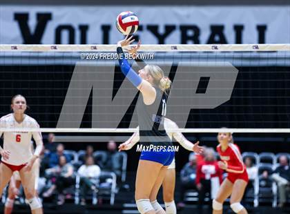 Thumbnail 1 in Bellville vs. Decatur (UIL 4A Volleyball Division I Final) photogallery.
