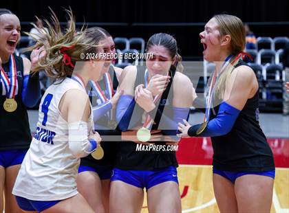 Thumbnail 1 in Bellville vs. Decatur (UIL 4A Volleyball Division I Final) photogallery.