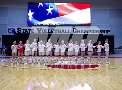 Thumbnail 2 in Bellville vs. Decatur (UIL 4A Volleyball Division I Final) photogallery.