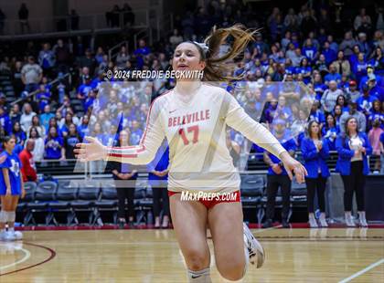 Thumbnail 3 in Bellville vs. Decatur (UIL 4A Volleyball Division I Final) photogallery.