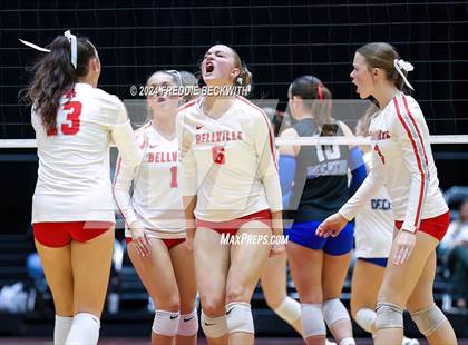 Thumbnail 1 in Bellville vs. Decatur (UIL 4A Volleyball Division I Final) photogallery.