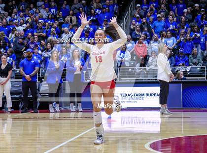 Thumbnail 2 in Bellville vs. Decatur (UIL 4A Volleyball Division I Final) photogallery.