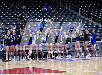 Thumbnail 2 in Bellville vs. Decatur (UIL 4A Volleyball Division I Final) photogallery.