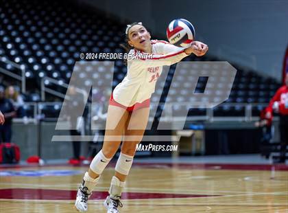 Thumbnail 3 in Bellville vs. Decatur (UIL 4A Volleyball Division I Final) photogallery.
