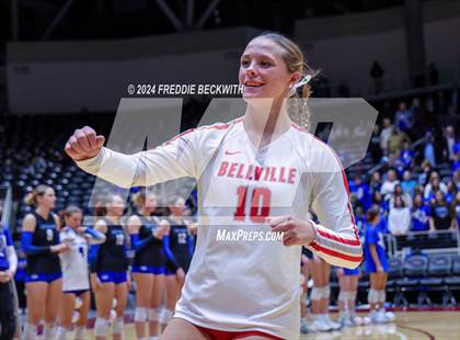 Thumbnail 3 in Bellville vs. Decatur (UIL 4A Volleyball Division I Final) photogallery.