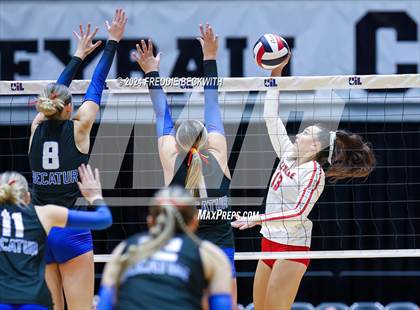 Thumbnail 2 in Bellville vs. Decatur (UIL 4A Volleyball Division I Final) photogallery.