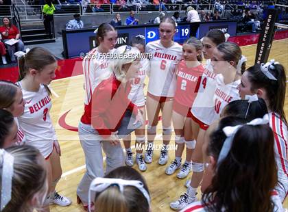 Thumbnail 3 in Bellville vs. Decatur (UIL 4A Volleyball Division I Final) photogallery.