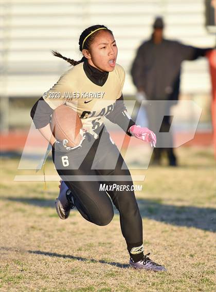 Thumbnail 3 in Green Valley vs Clark (NIAA 4A Desert Region Championship) photogallery.