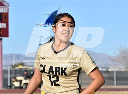 Thumbnail 3 in Green Valley vs Clark (NIAA 4A Desert Region Championship) photogallery.