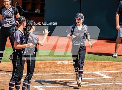 Thumbnail 1 in Pearland vs. Guyer (UIL 6A Softball Final) photogallery.
