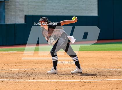 Thumbnail 1 in Pearland vs. Guyer (UIL 6A Softball Final) photogallery.
