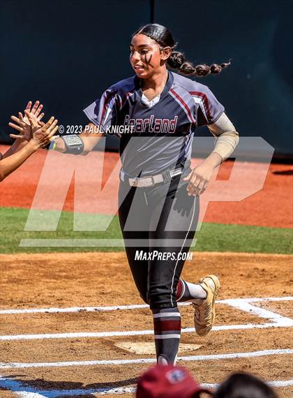 Thumbnail 3 in Pearland vs. Guyer (UIL 6A Softball Final) photogallery.