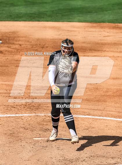 Thumbnail 2 in Pearland vs. Guyer (UIL 6A Softball Final) photogallery.