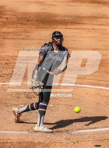Thumbnail 1 in Pearland vs. Guyer (UIL 6A Softball Final) photogallery.
