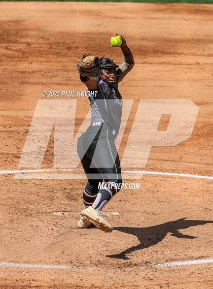 Thumbnail 3 in Pearland vs. Guyer (UIL 6A Softball Final) photogallery.