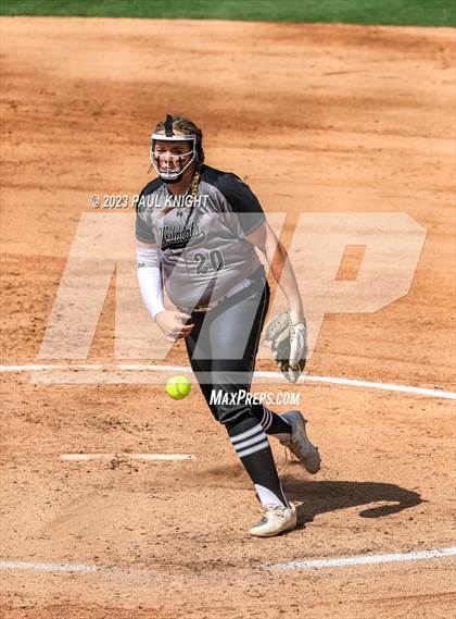 Thumbnail 3 in Pearland vs. Guyer (UIL 6A Softball Final) photogallery.