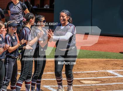 Thumbnail 3 in Pearland vs. Guyer (UIL 6A Softball Final) photogallery.