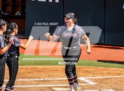 Thumbnail 1 in Pearland vs. Guyer (UIL 6A Softball Final) photogallery.