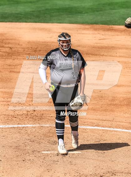 Thumbnail 1 in Pearland vs. Guyer (UIL 6A Softball Final) photogallery.