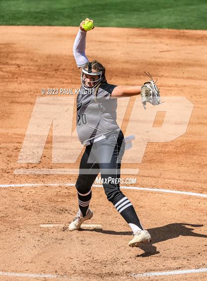 Thumbnail 3 in Pearland vs. Guyer (UIL 6A Softball Final) photogallery.