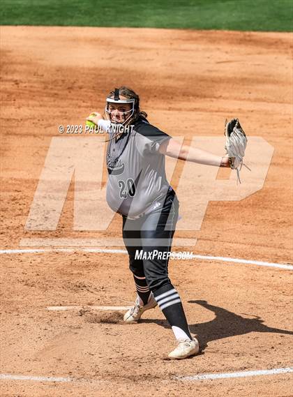 Thumbnail 3 in Pearland vs. Guyer (UIL 6A Softball Final) photogallery.