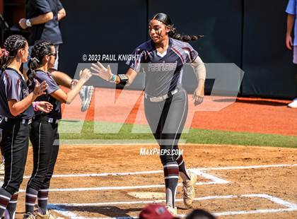 Thumbnail 2 in Pearland vs. Guyer (UIL 6A Softball Final) photogallery.