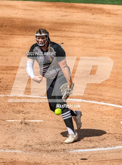 Thumbnail 3 in Pearland vs. Guyer (UIL 6A Softball Final) photogallery.