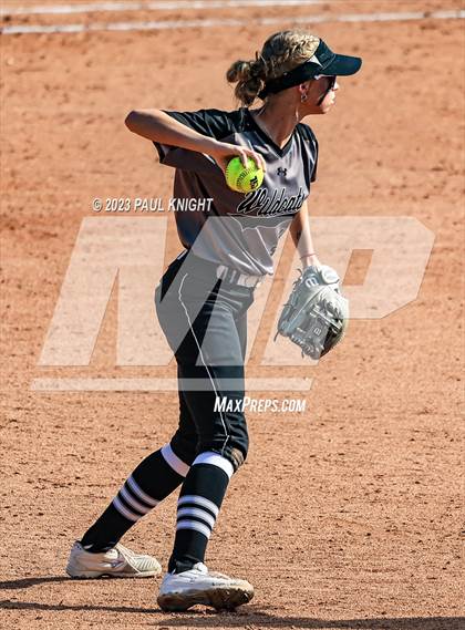 Thumbnail 2 in Pearland vs. Guyer (UIL 6A Softball Final) photogallery.