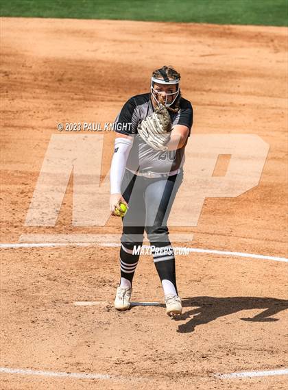 Thumbnail 2 in Pearland vs. Guyer (UIL 6A Softball Final) photogallery.