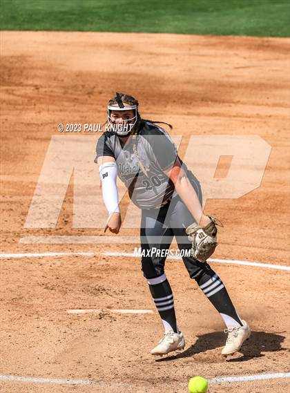 Thumbnail 2 in Pearland vs. Guyer (UIL 6A Softball Final) photogallery.