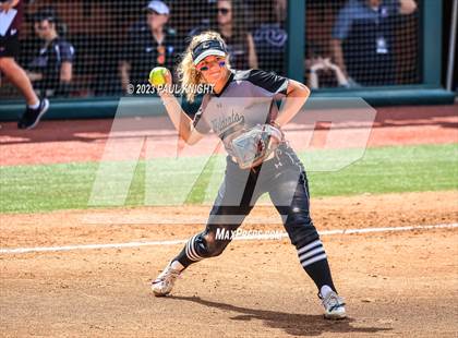 Thumbnail 3 in Pearland vs. Guyer (UIL 6A Softball Final) photogallery.