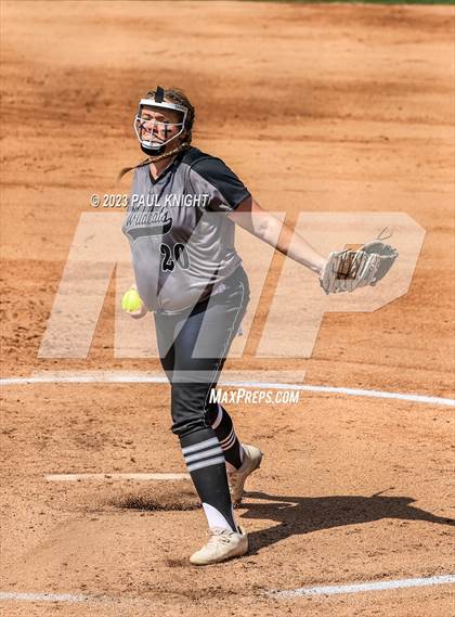 Thumbnail 1 in Pearland vs. Guyer (UIL 6A Softball Final) photogallery.