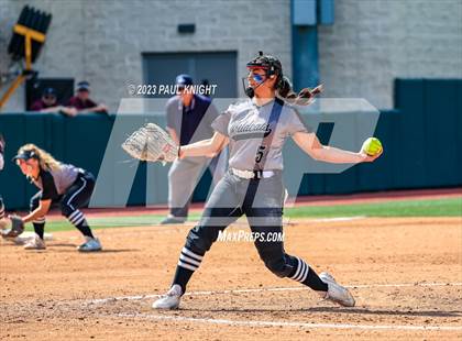Thumbnail 3 in Pearland vs. Guyer (UIL 6A Softball Final) photogallery.