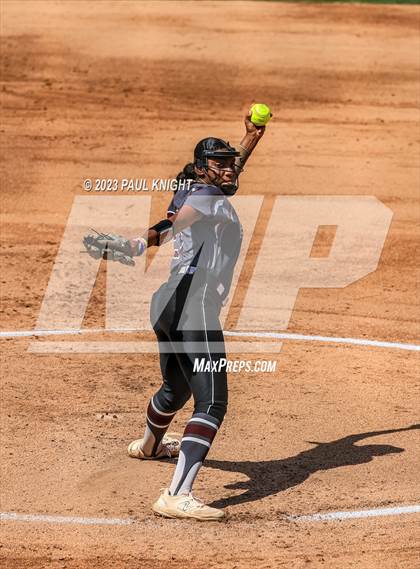Thumbnail 2 in Pearland vs. Guyer (UIL 6A Softball Final) photogallery.