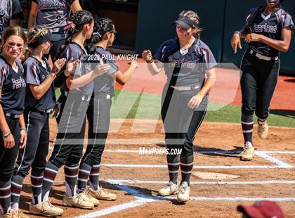 Thumbnail 3 in Pearland vs. Guyer (UIL 6A Softball Final) photogallery.