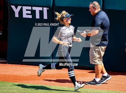 Thumbnail 1 in Pearland vs. Guyer (UIL 6A Softball Final) photogallery.