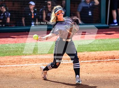 Thumbnail 3 in Pearland vs. Guyer (UIL 6A Softball Final) photogallery.