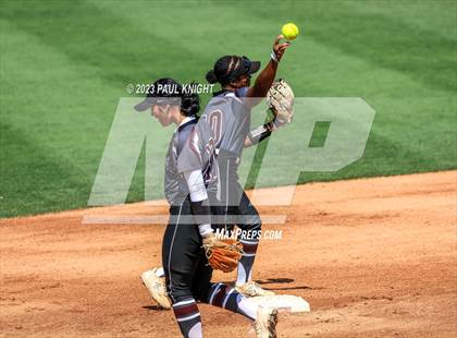 Thumbnail 2 in Pearland vs. Guyer (UIL 6A Softball Final) photogallery.