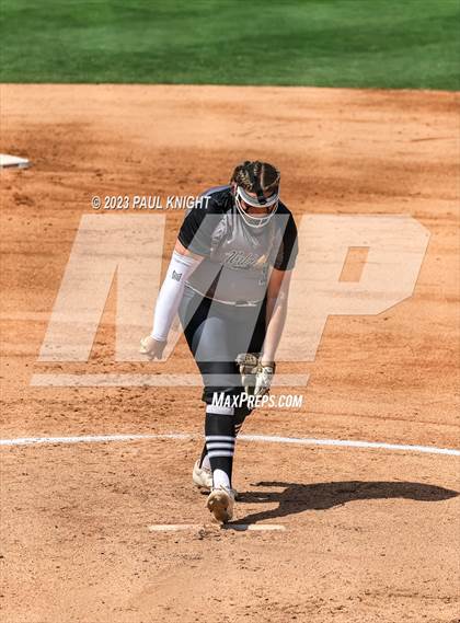 Thumbnail 3 in Pearland vs. Guyer (UIL 6A Softball Final) photogallery.